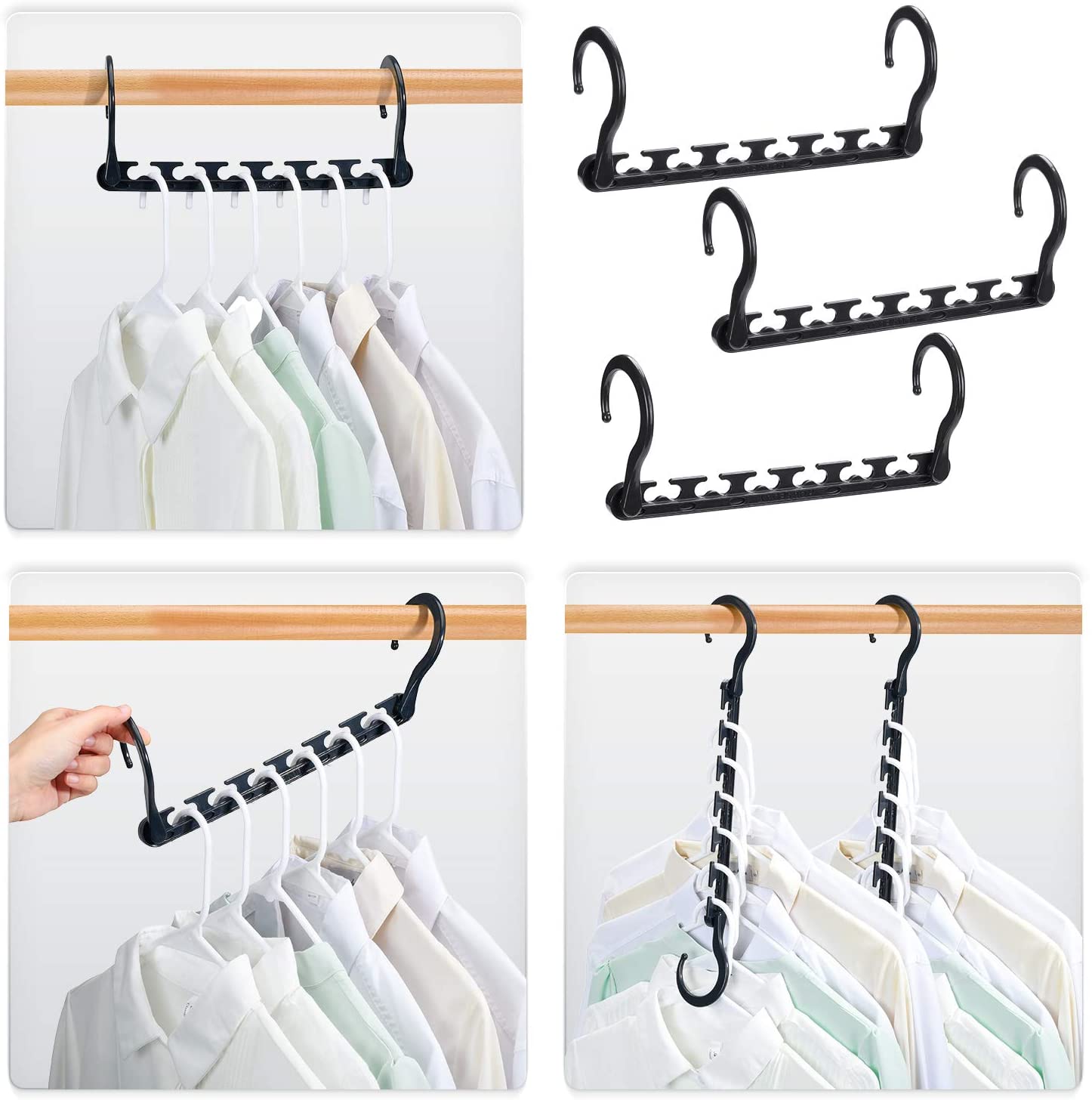 Sturdy Plastic Space Saving Cascading Hanger – Global Store Supply